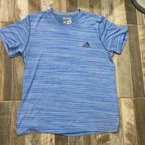 Adidas Blue Short Sleeve Tee for Casual Comfort